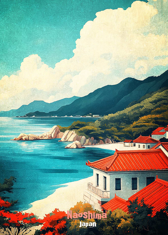 Naoshima Island Japan Art Poster