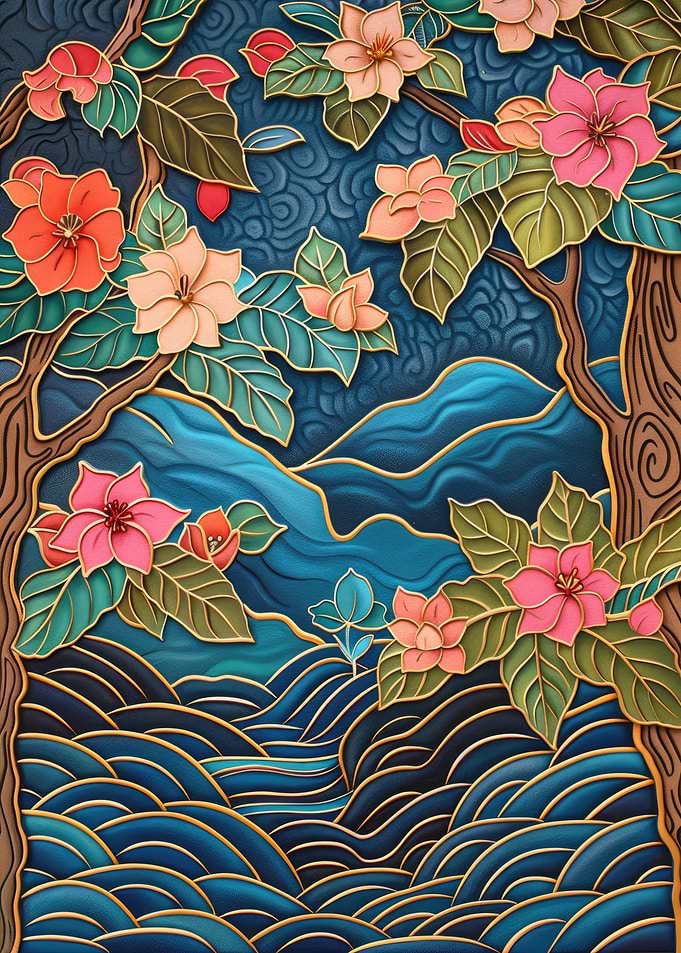 Floral 3D Landscape