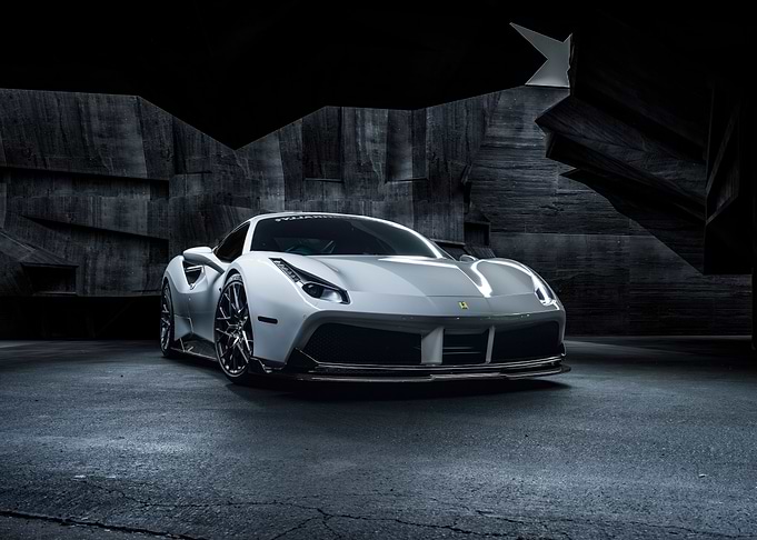 White Ferrari 458 Italia