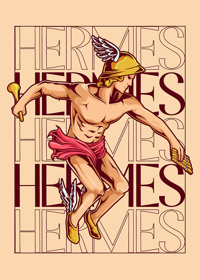 Hermes Greek God Illustration