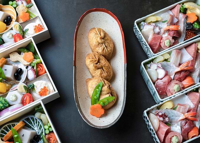 Japanese Cuisine: Inari & Sashimi