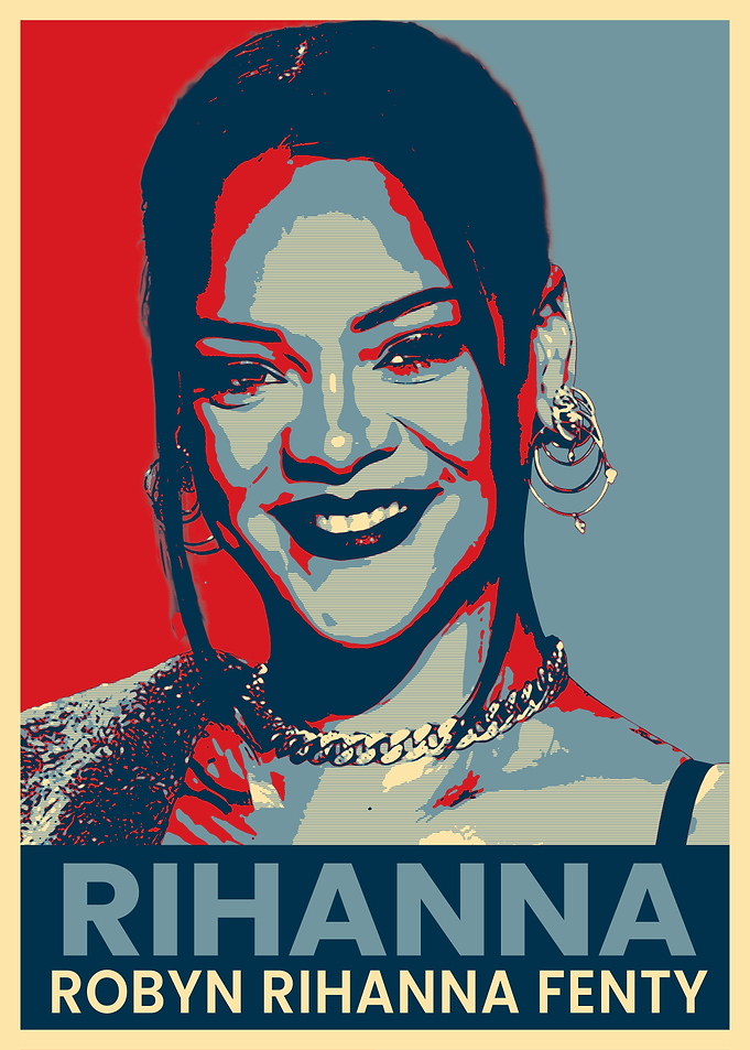 Rihanna Pop Art Poster