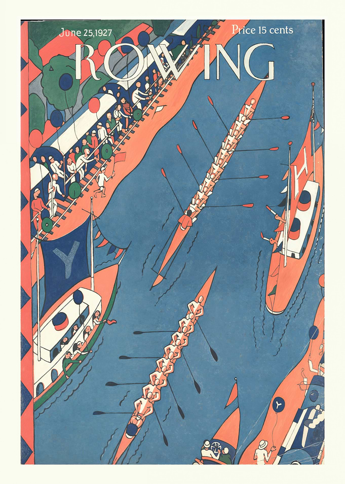Vintage Rowing Magazine Cover