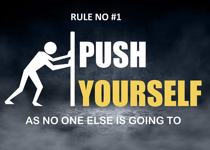 Push Yourself Motivational Poster
