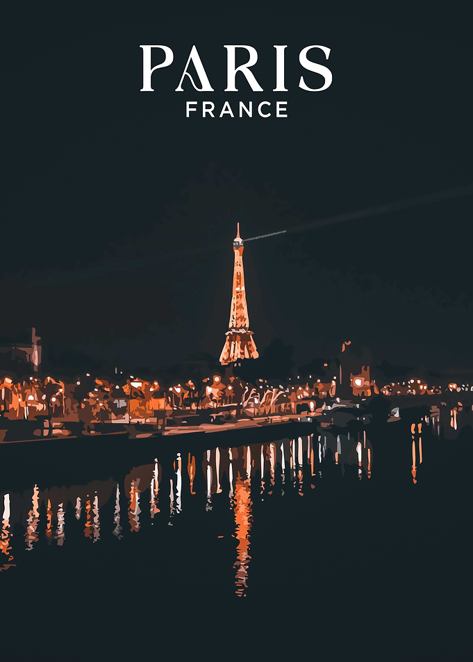 Eiffel Tower Night View
