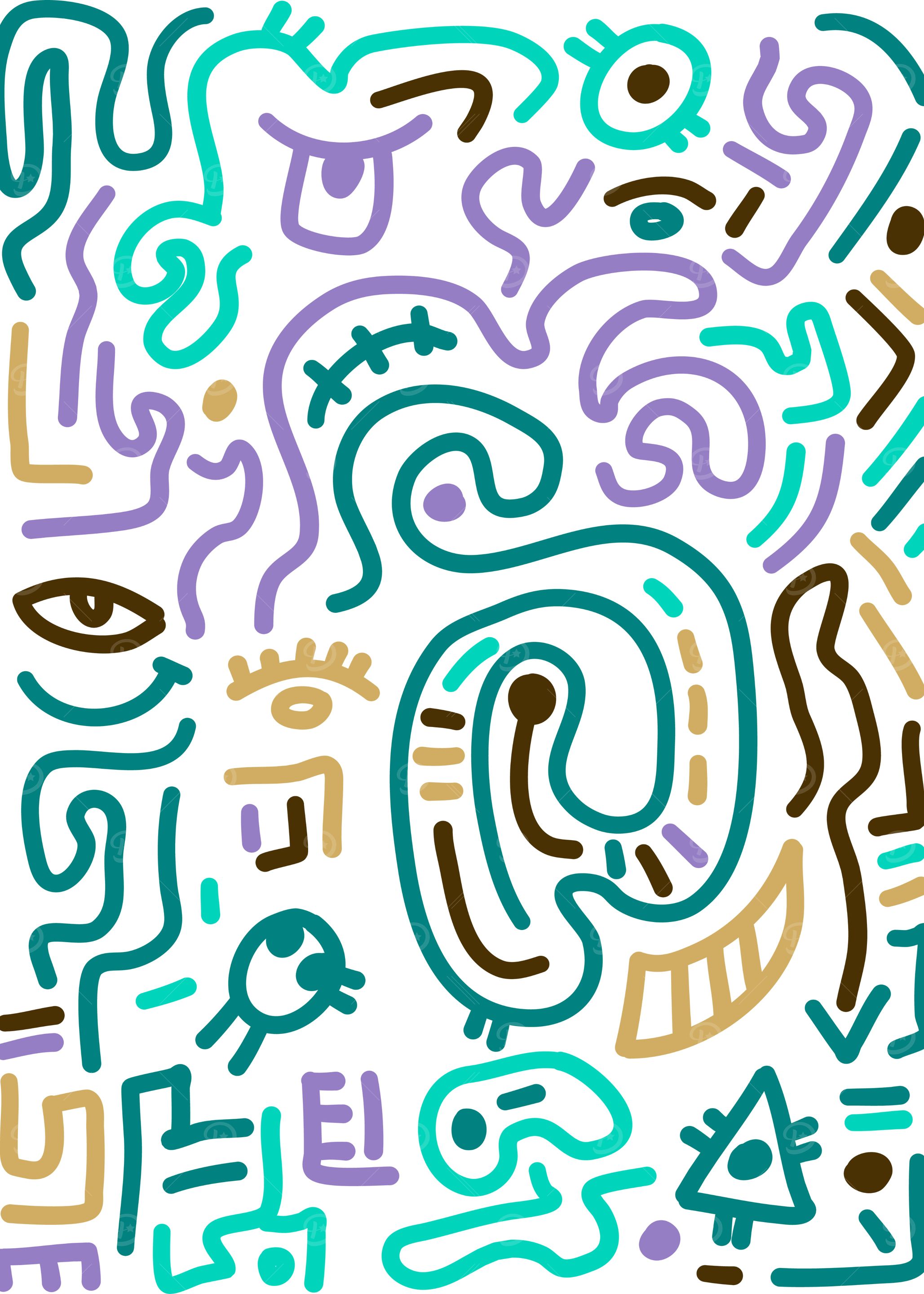 Abstract Doodle Art