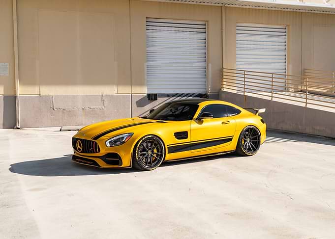 Yellow Mercedes-AMG GT