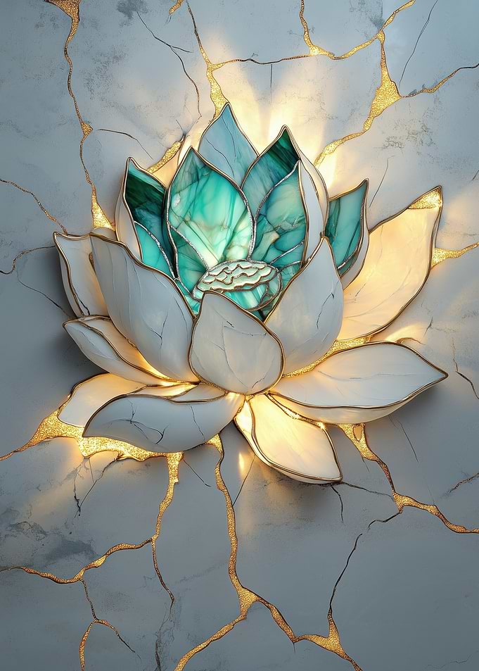 Glowing Lotus Flower