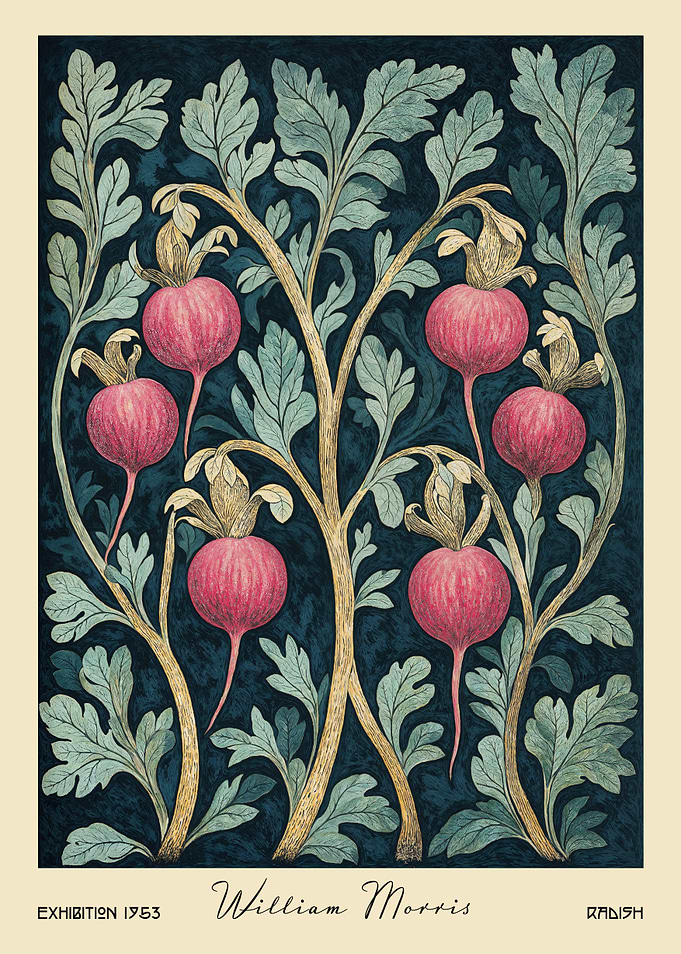 William Morris Radish Kitchen