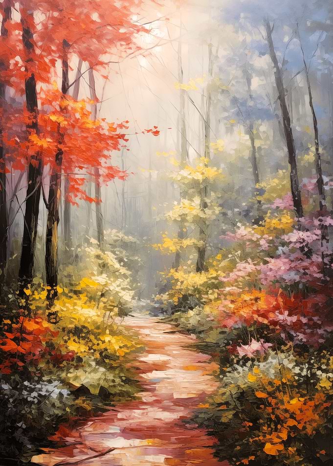 Forest Path Painting