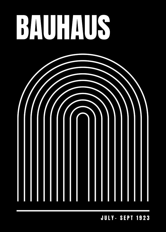 Bauhaus Arch Poster