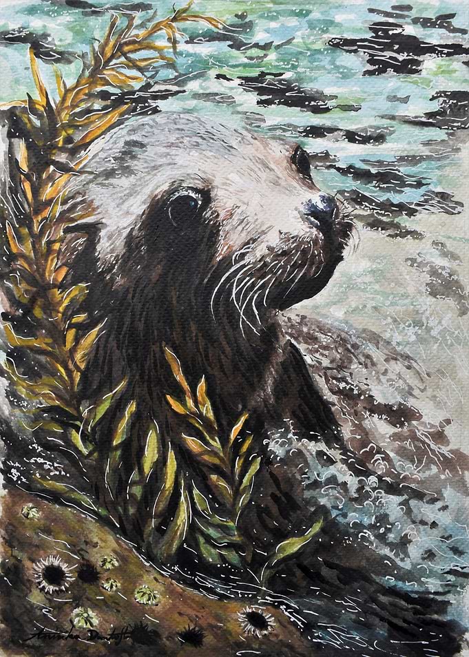Sea Lion Watercolor