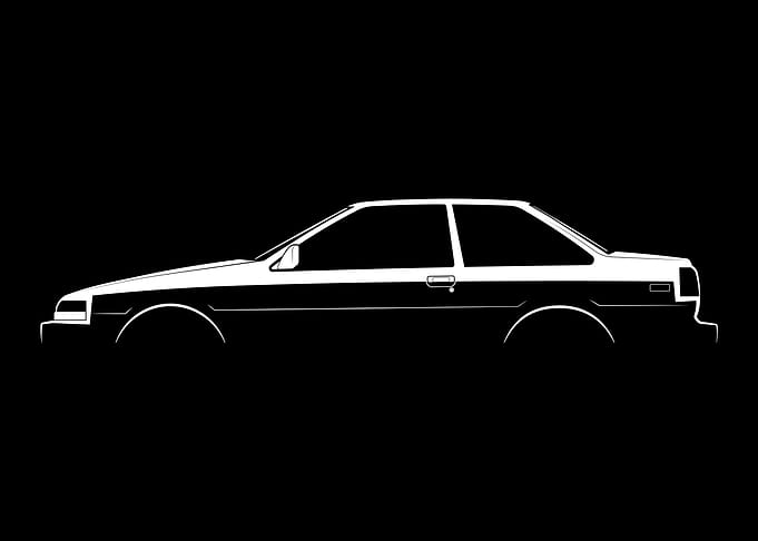 Corolla GT-S Sport Coupe (AE86) Silhouette