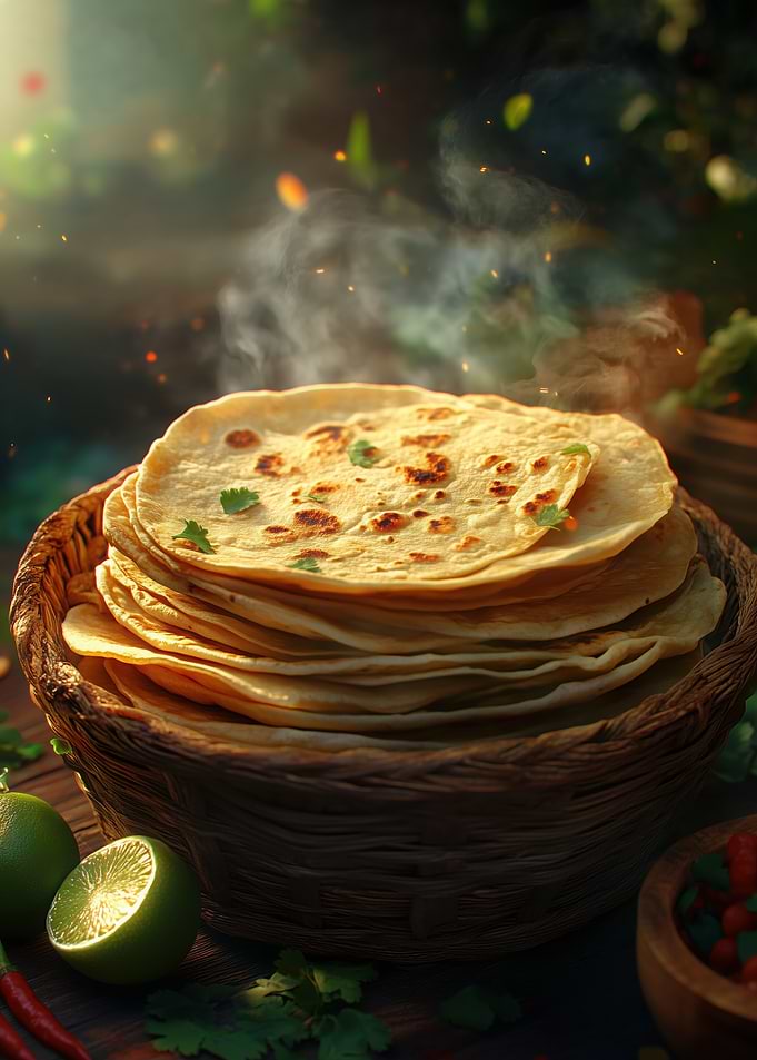 Freshly Baked Tortillas