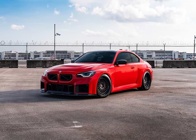 Red BMW Coupe