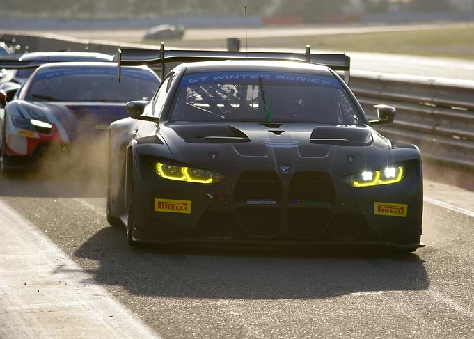 BMW Race Car on Track