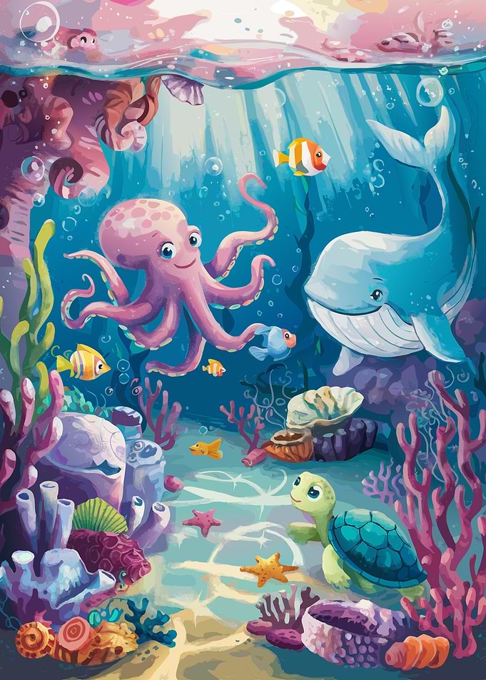 Cute Underwater Friends