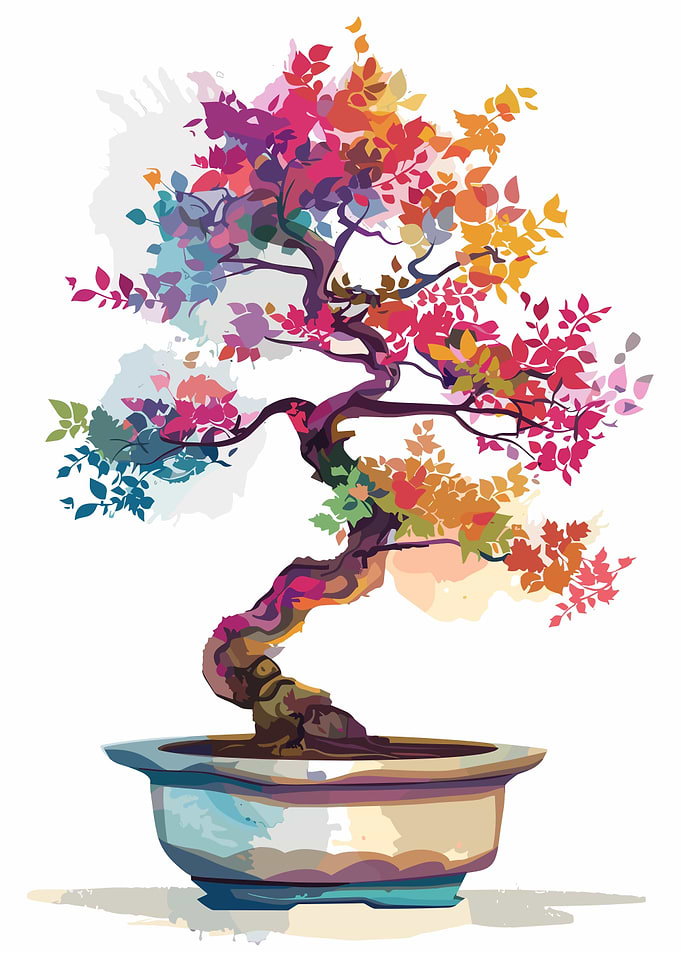 Colorful Bonsai Tree