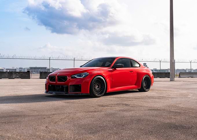 Red BMW Coupe