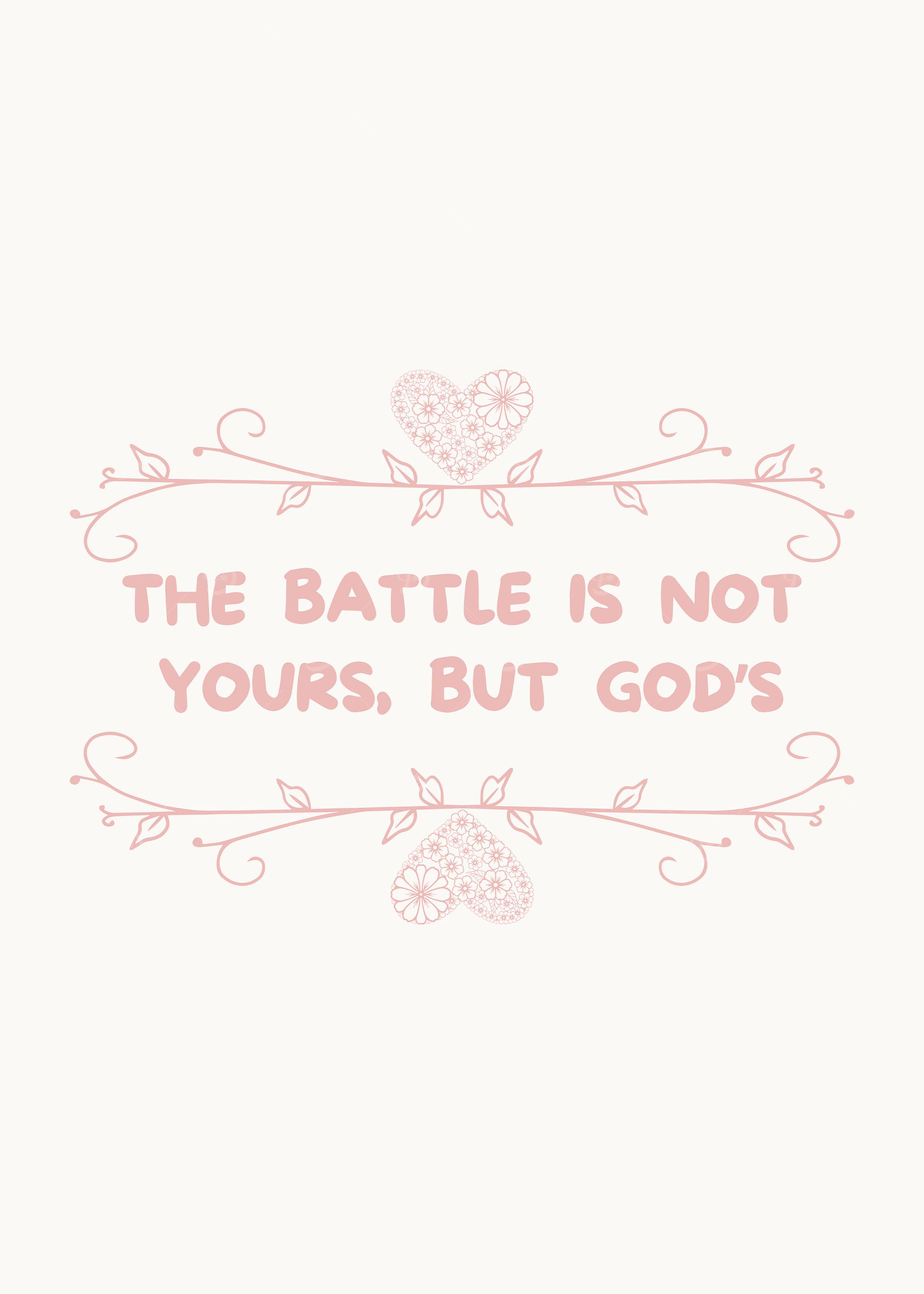 God's Battle Quote