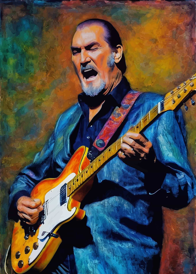 Steve Cropper Guitarist Portrait
