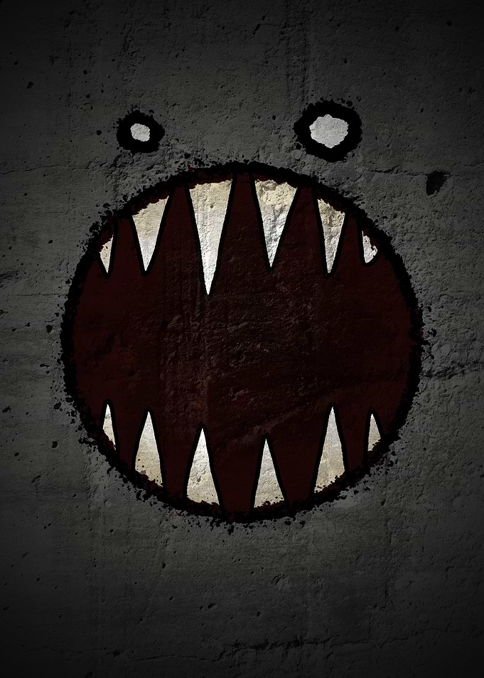 Monster Mouth on Wall