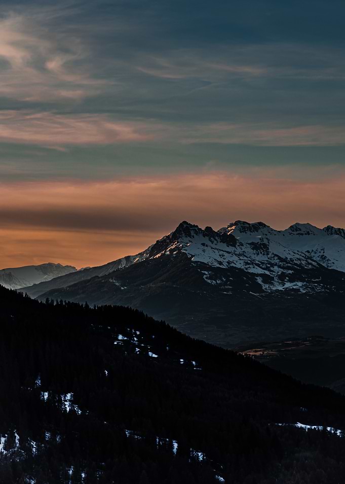 Mountain Sunset Landscape