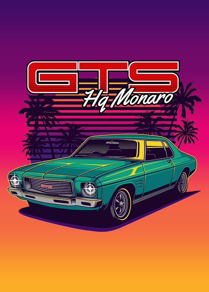 HQ Monaro GTS Retro Car
