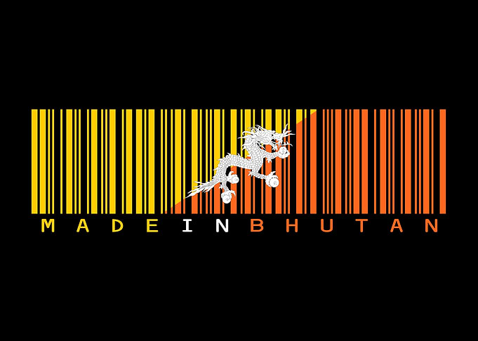Bhutan Barcode Flag