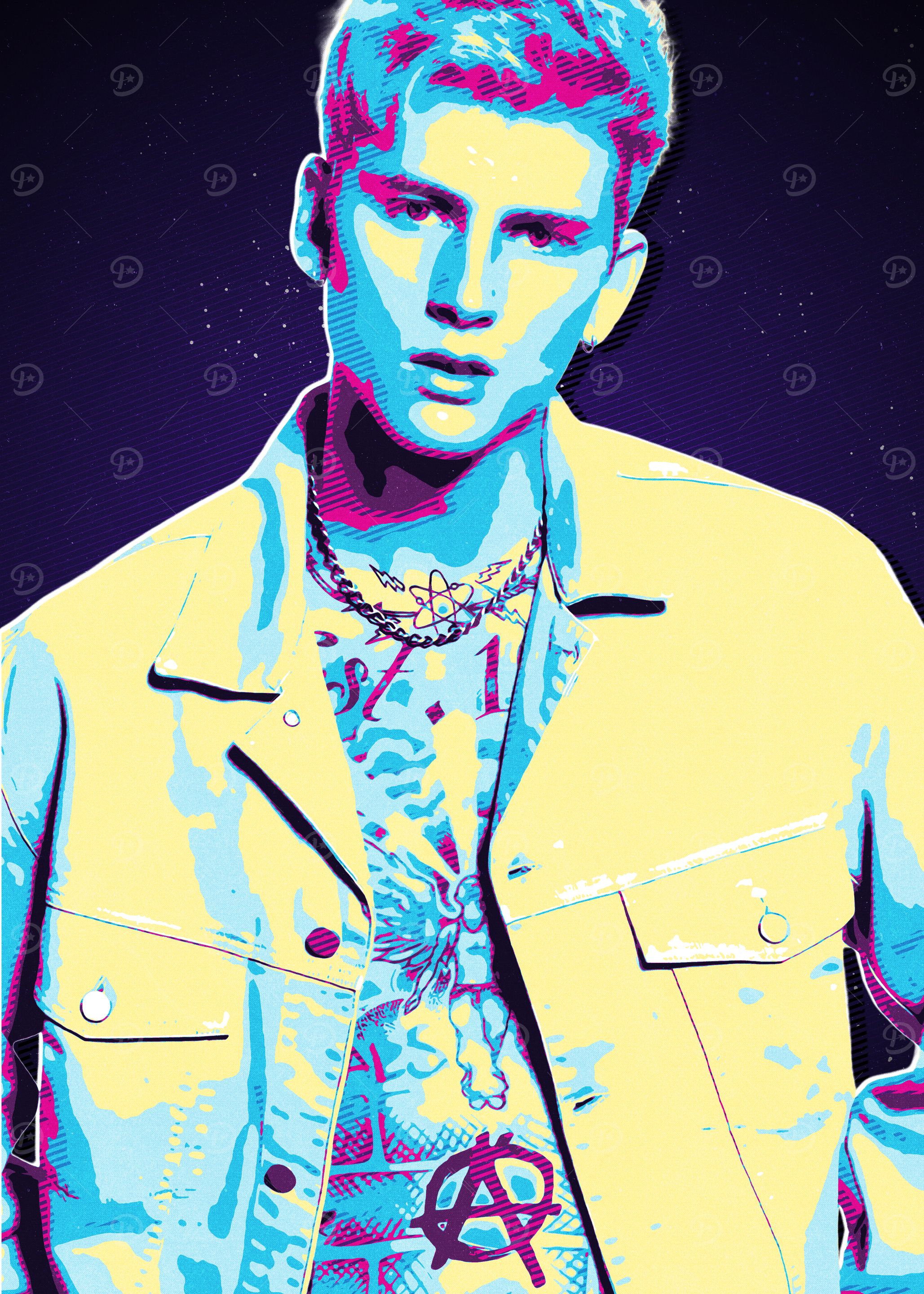 Machine Gun Kelly Pop Art