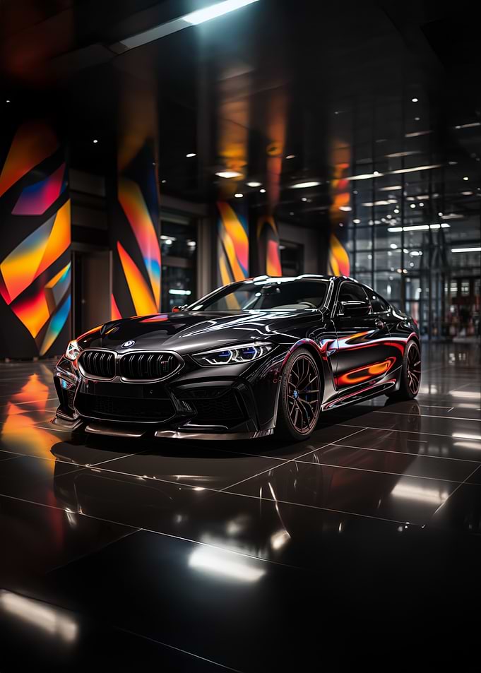 Black BMW M8 Coupe