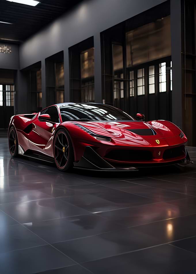 Red Ferrari Supercar