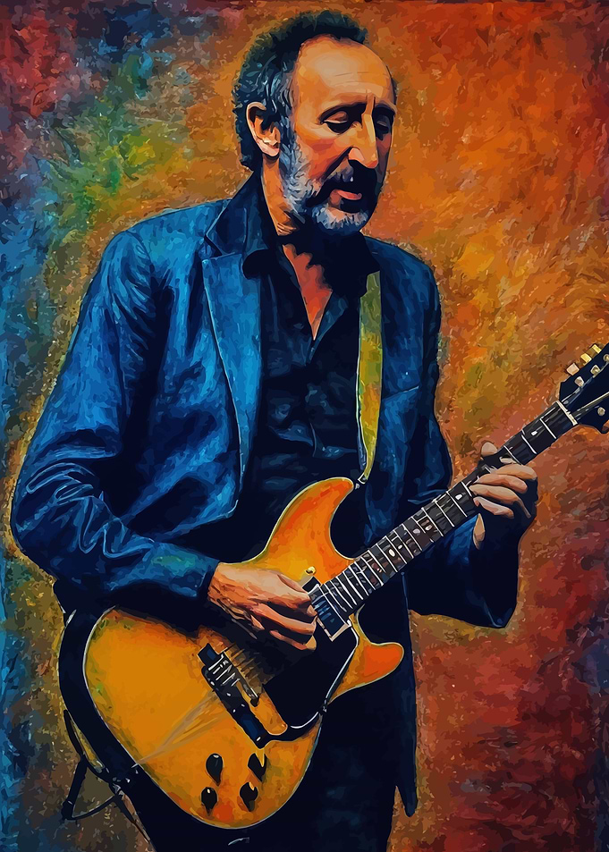Pete Townshend Guitarist Portrait
