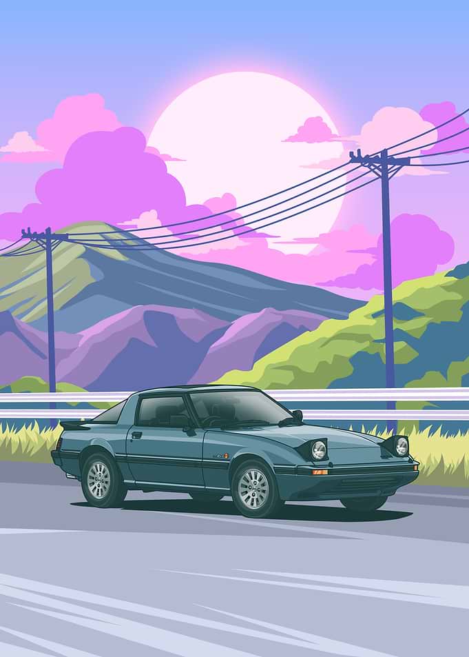 Mazda RX-7 Sunset Drive
