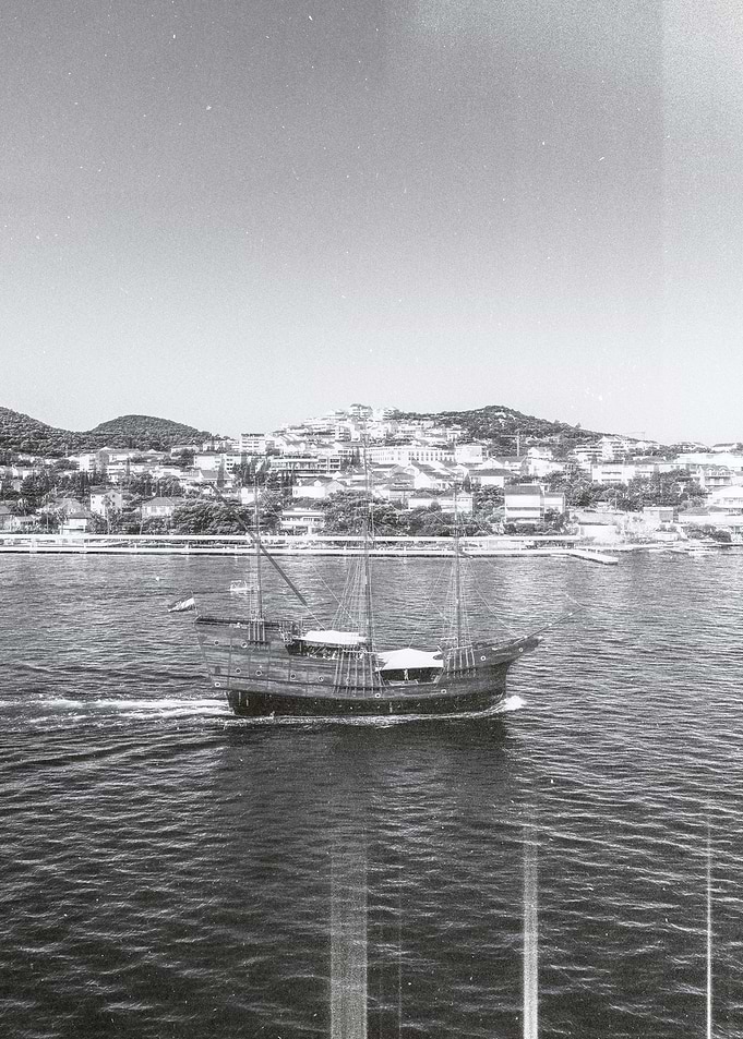 Sailing Ship in Harbor
