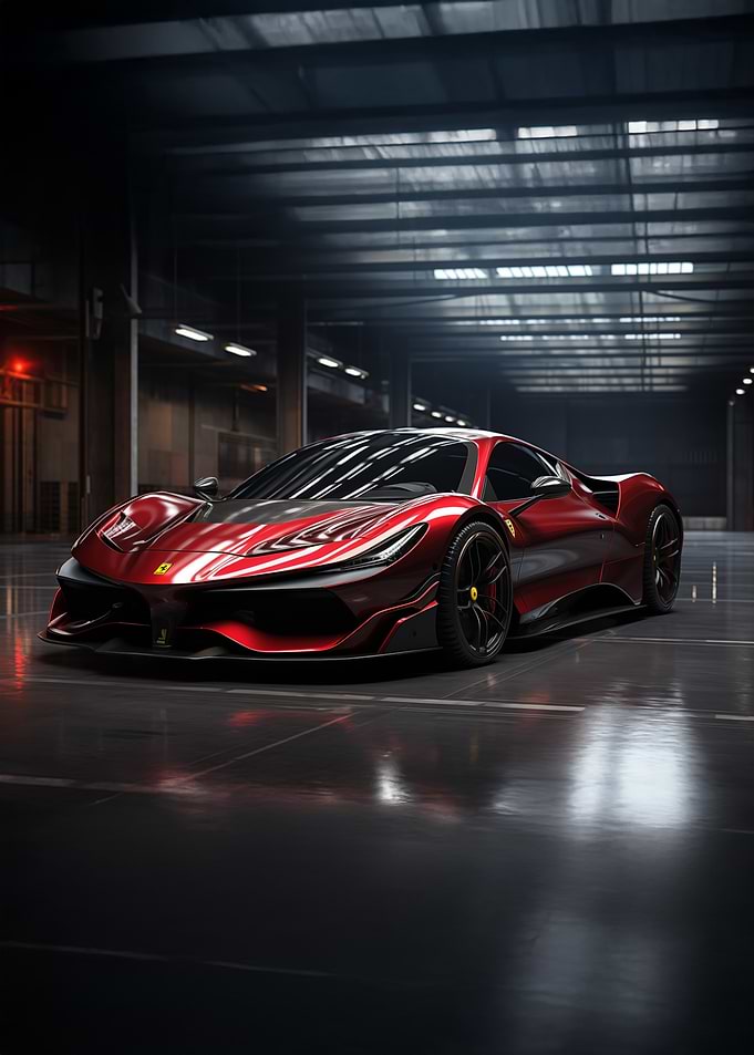 Ferrari Supercar in Garage