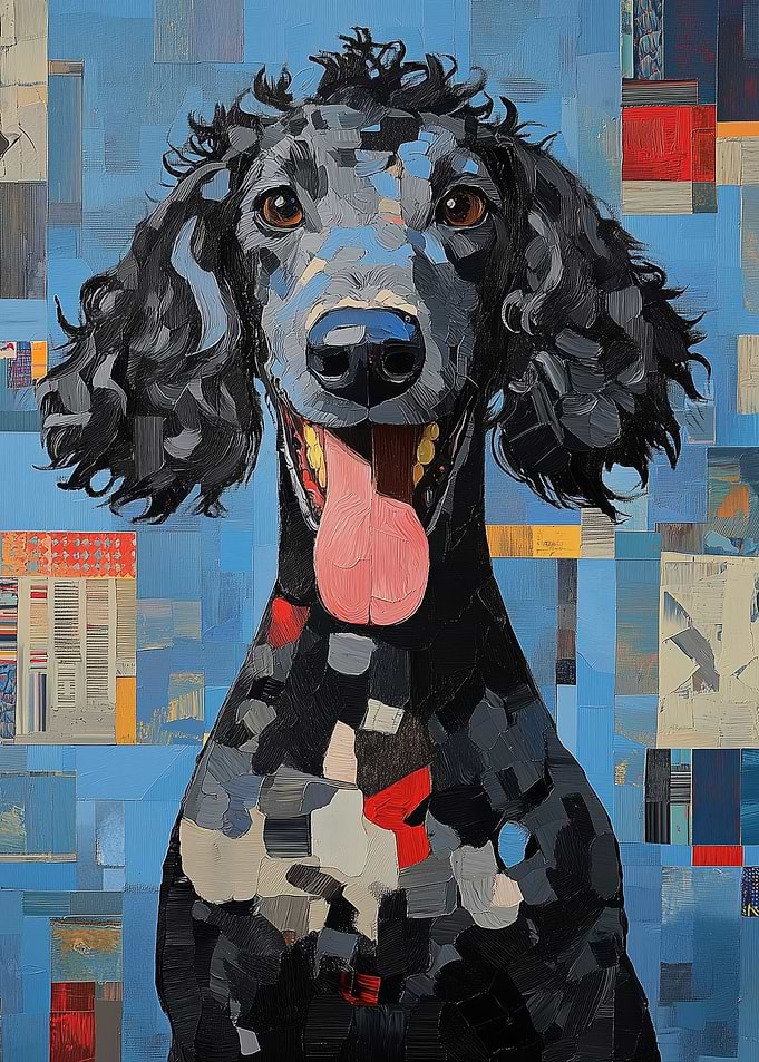 Black Poodle Portrait