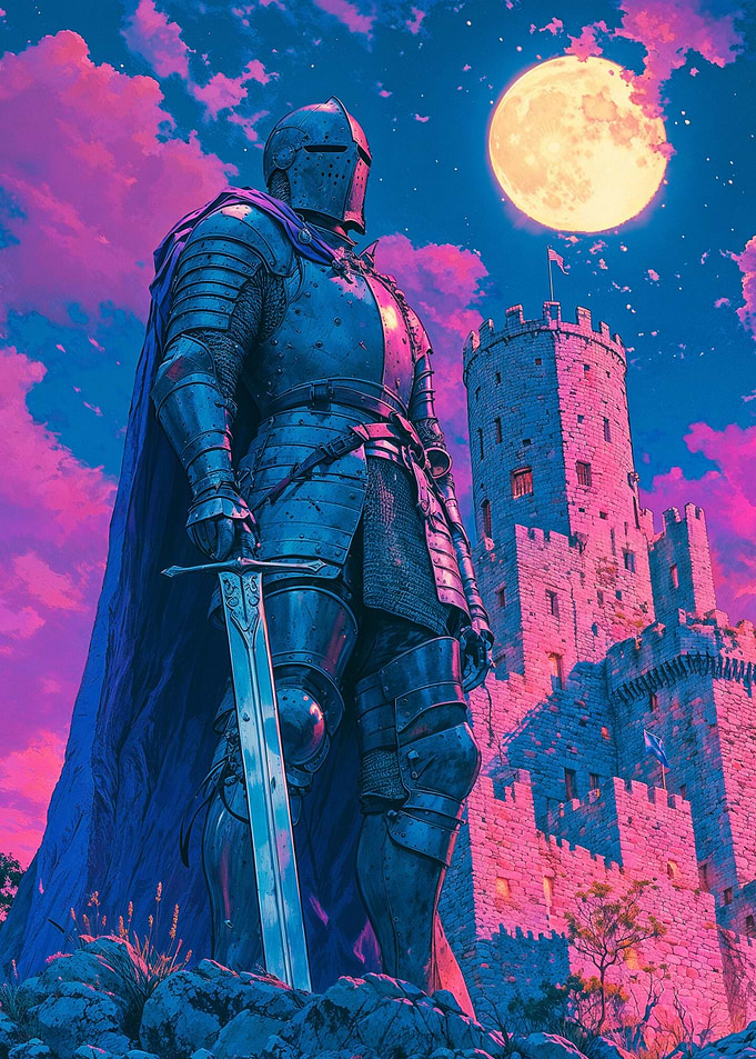 Knight Under Moonlight