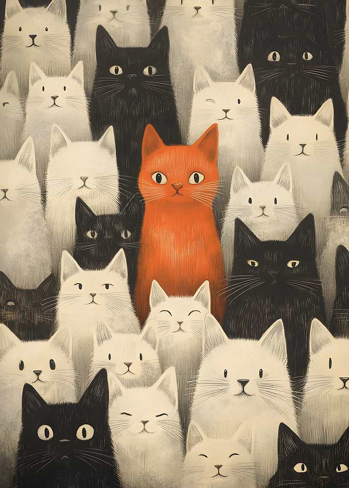 Many Cats Crowd