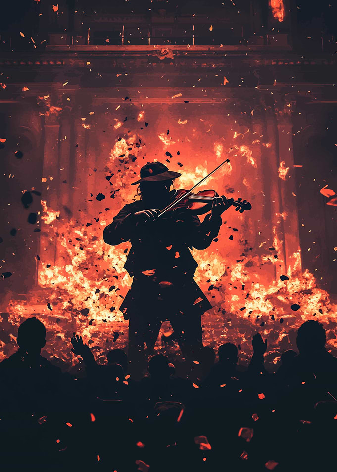 Violinist in Flames