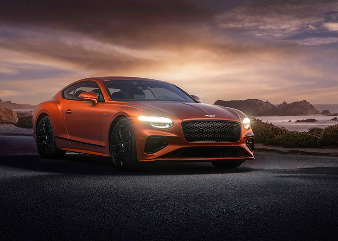 Orange Bentley Continental GT
