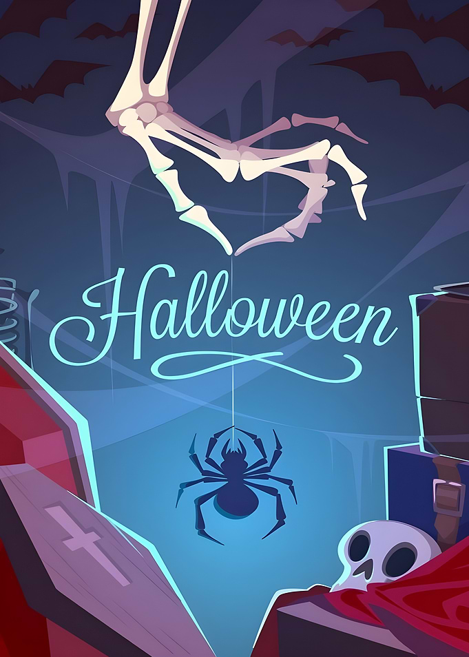 Halloween Skeleton Spider