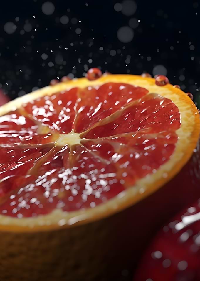 Blood Orange Close-Up