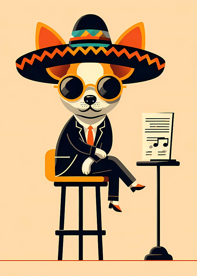 retro chihuahua