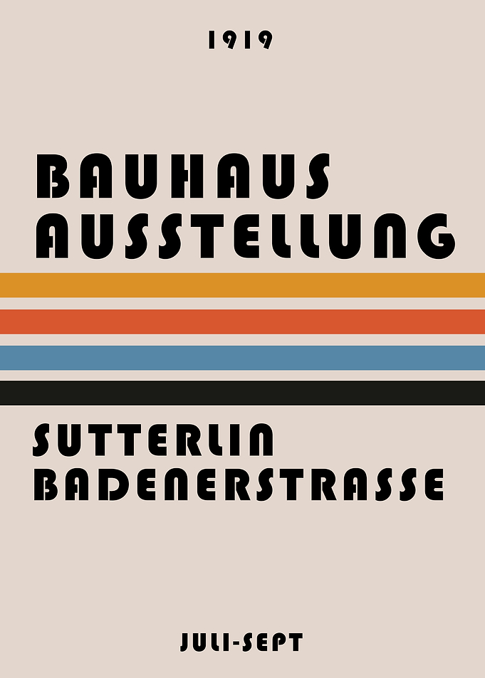 Bauhaus Ausstellung Poster