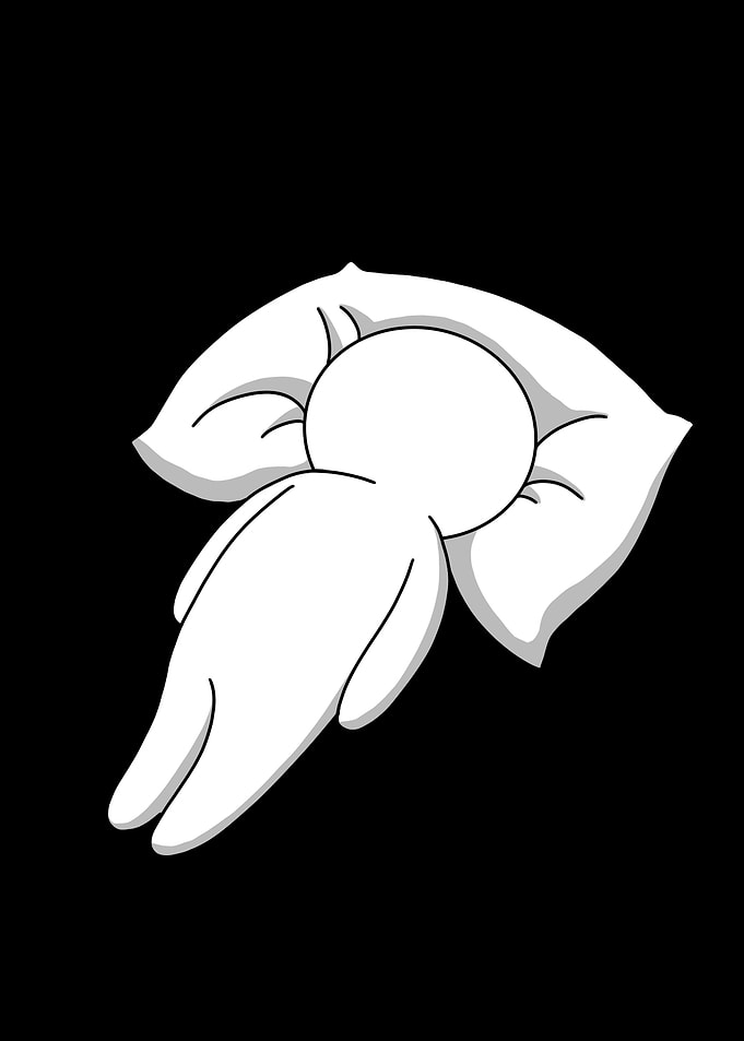 Sleeping Cartoon Character