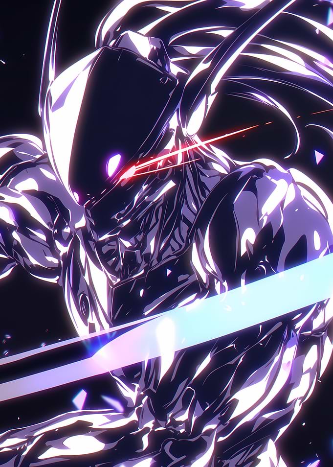 Cyberpunk Anime Warrior