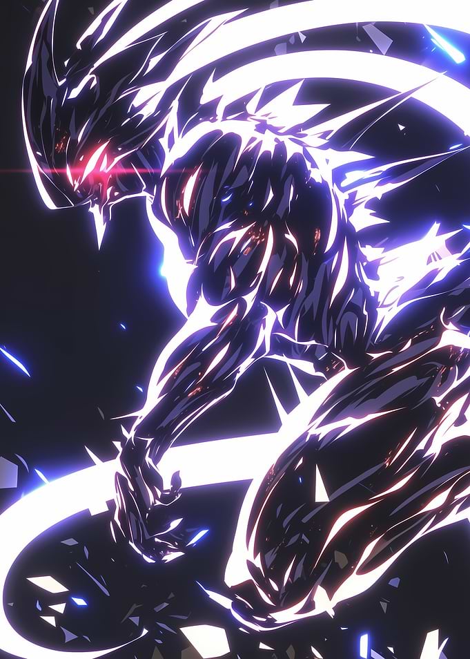 Anime Character with Glowing Energy