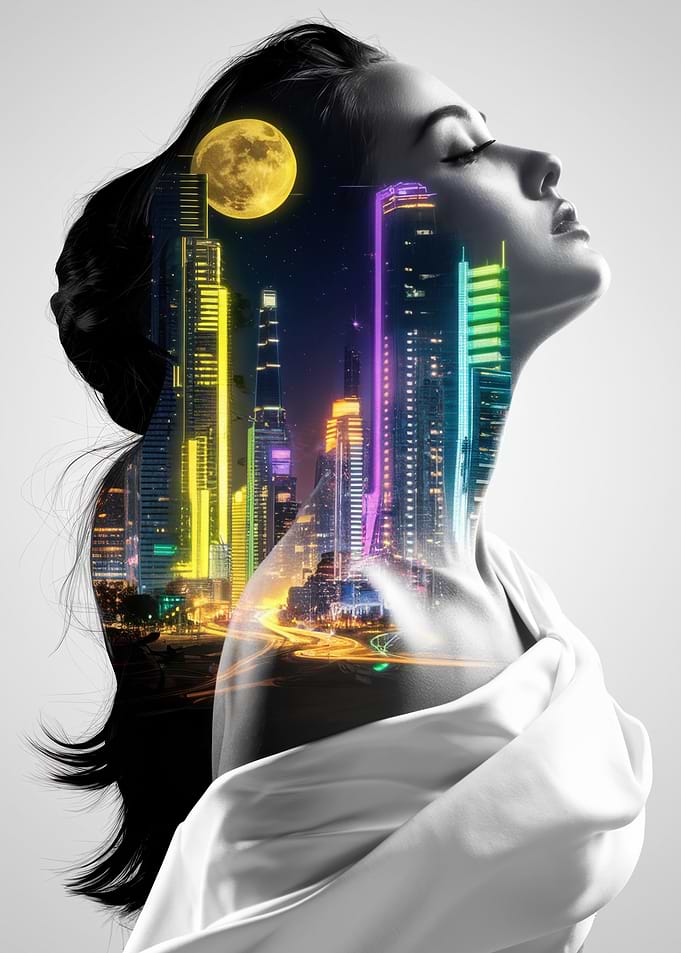 Cityscape Woman