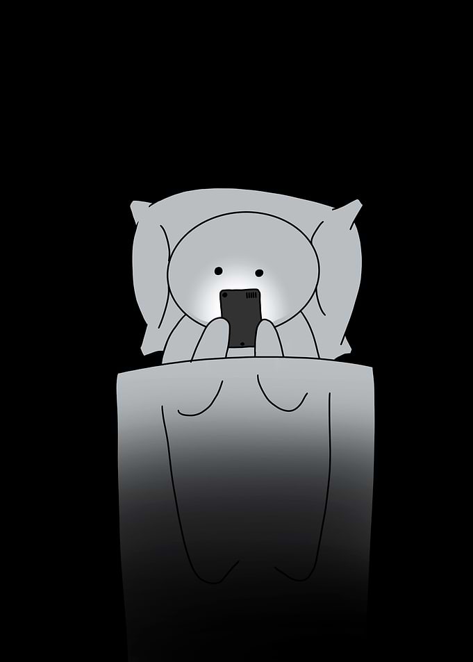 Phone in Bed